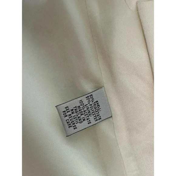 NWT‎ Valerie Stevens Evening Women's White One Button Embroidered Jacket Size 8P - Picture 5 of 13